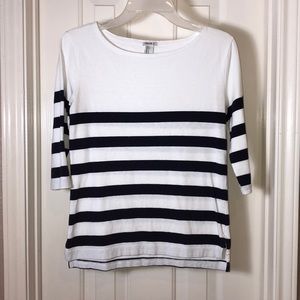 Forever 21 Boat Neck 3/4 Sleeve Tee